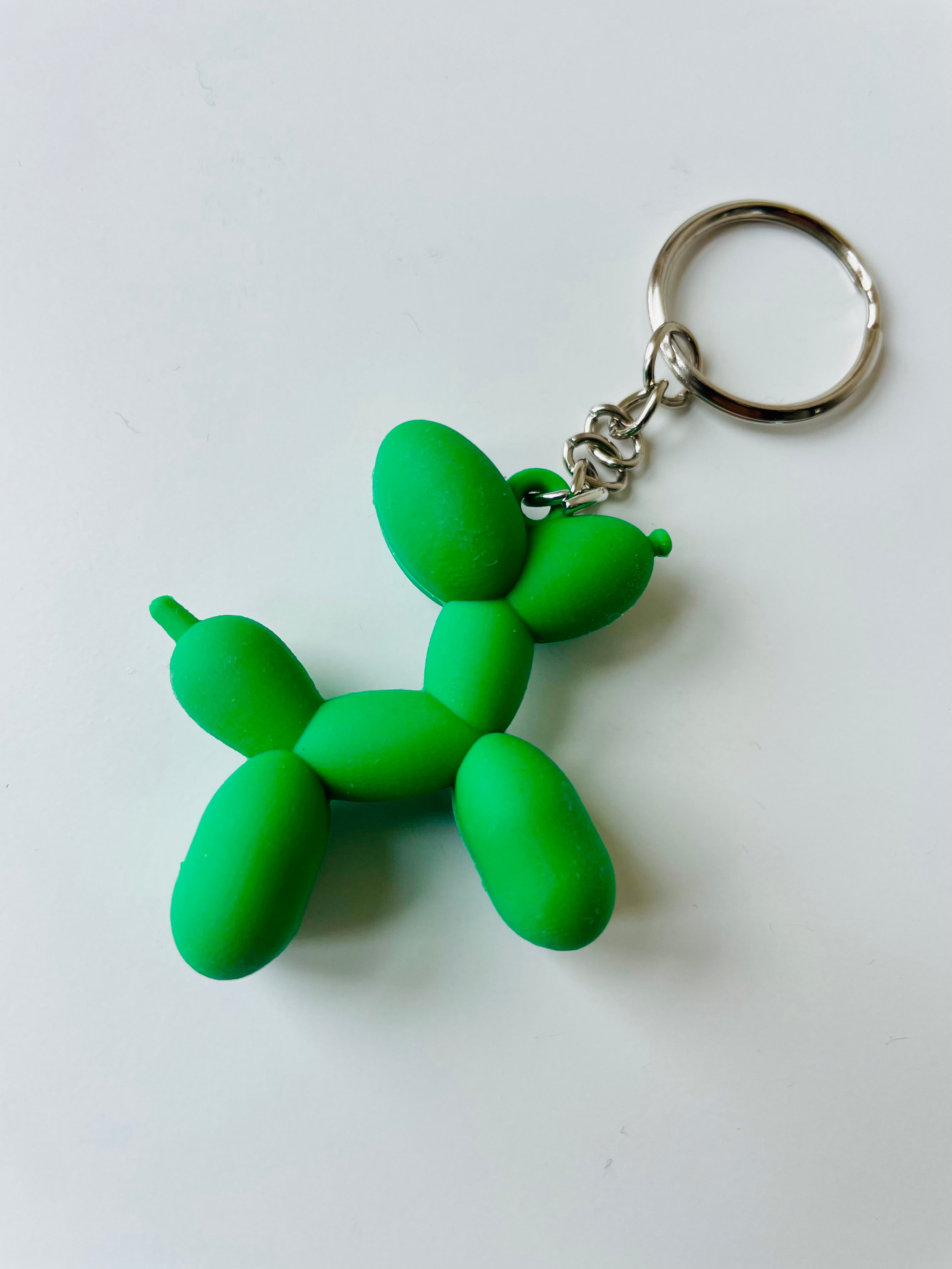 Nøglering - Ballonhund - Grøn