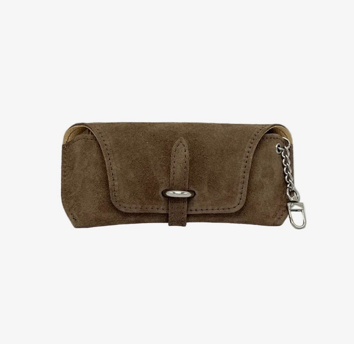 Solbrille Etui i Ægte Rusking - Taupe