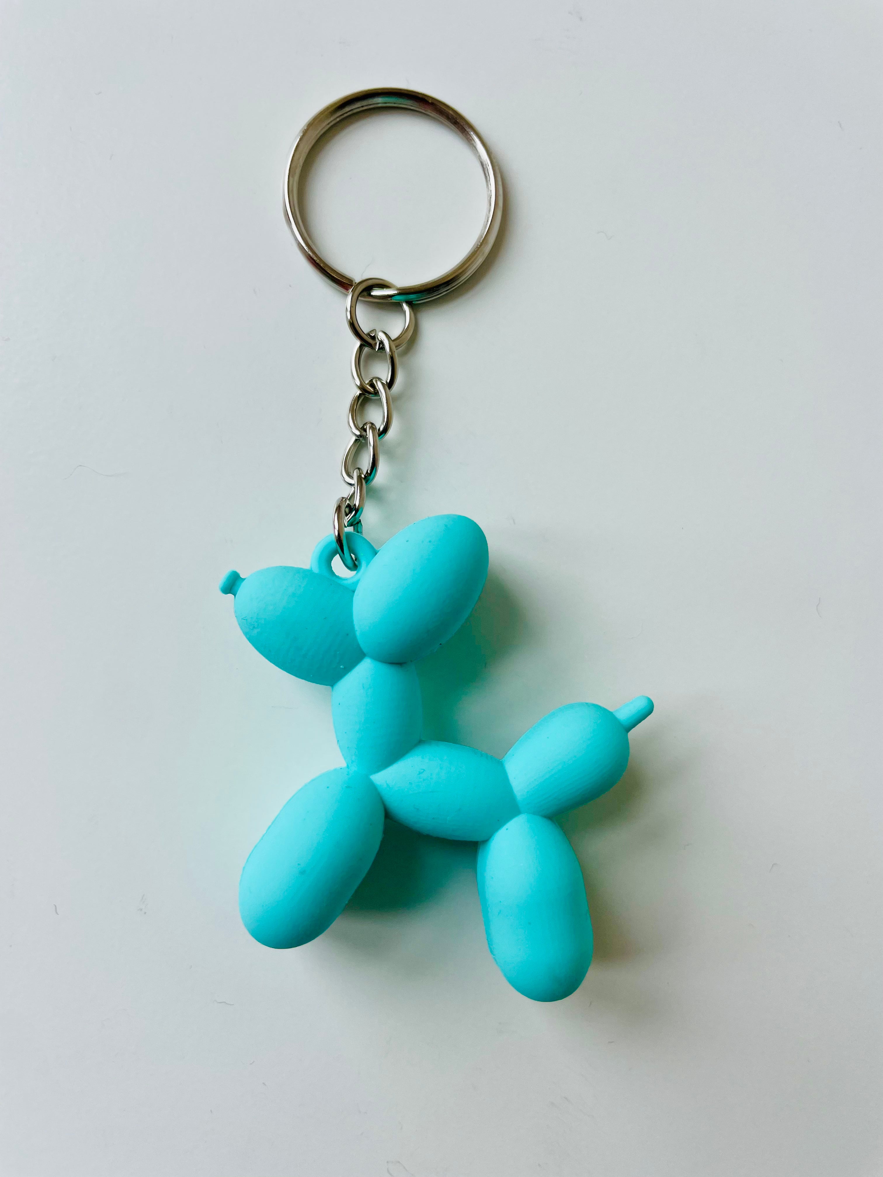 Nøglering - Ballonhund - Turkis