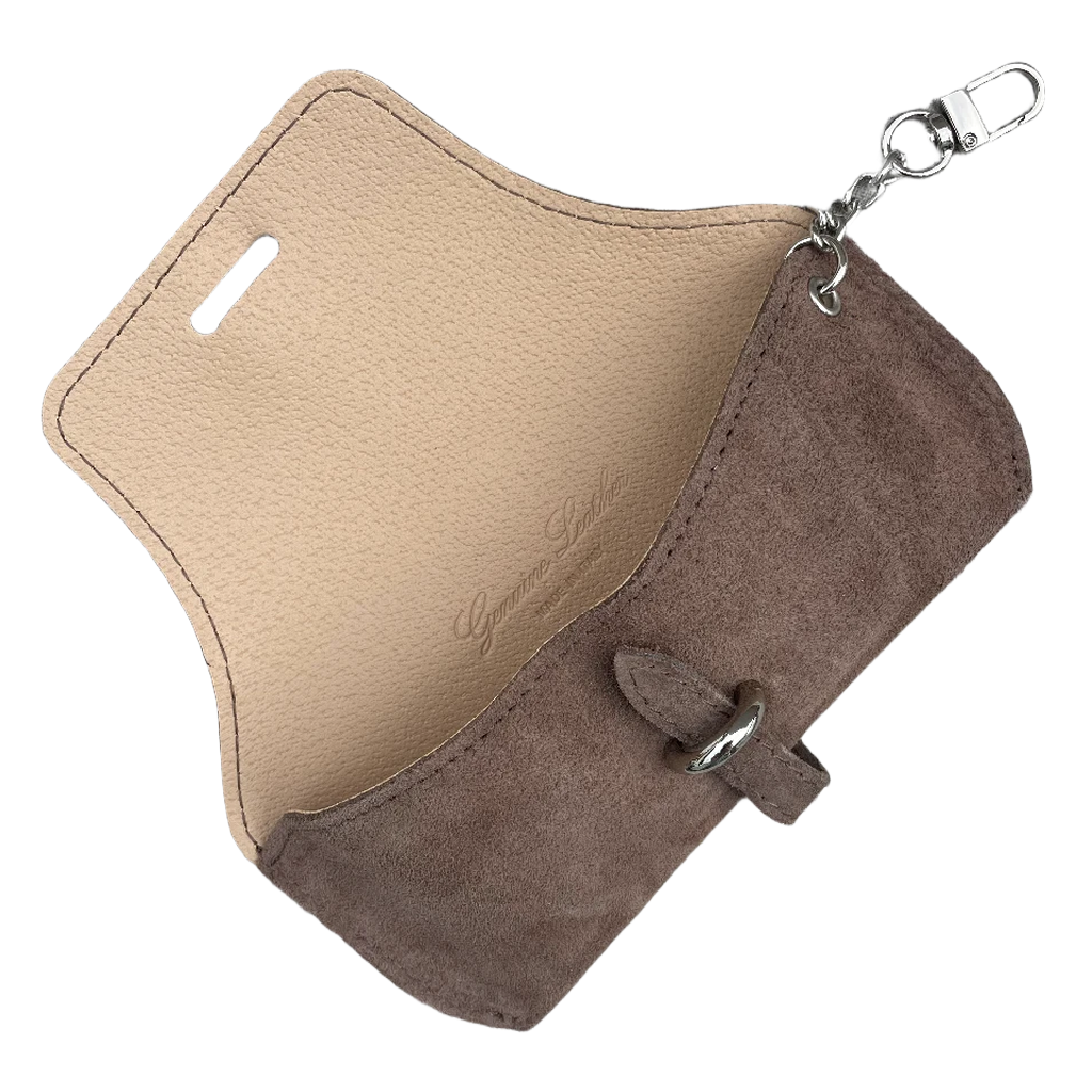 Solbrille Etui i Ægte Rusking - Taupe
