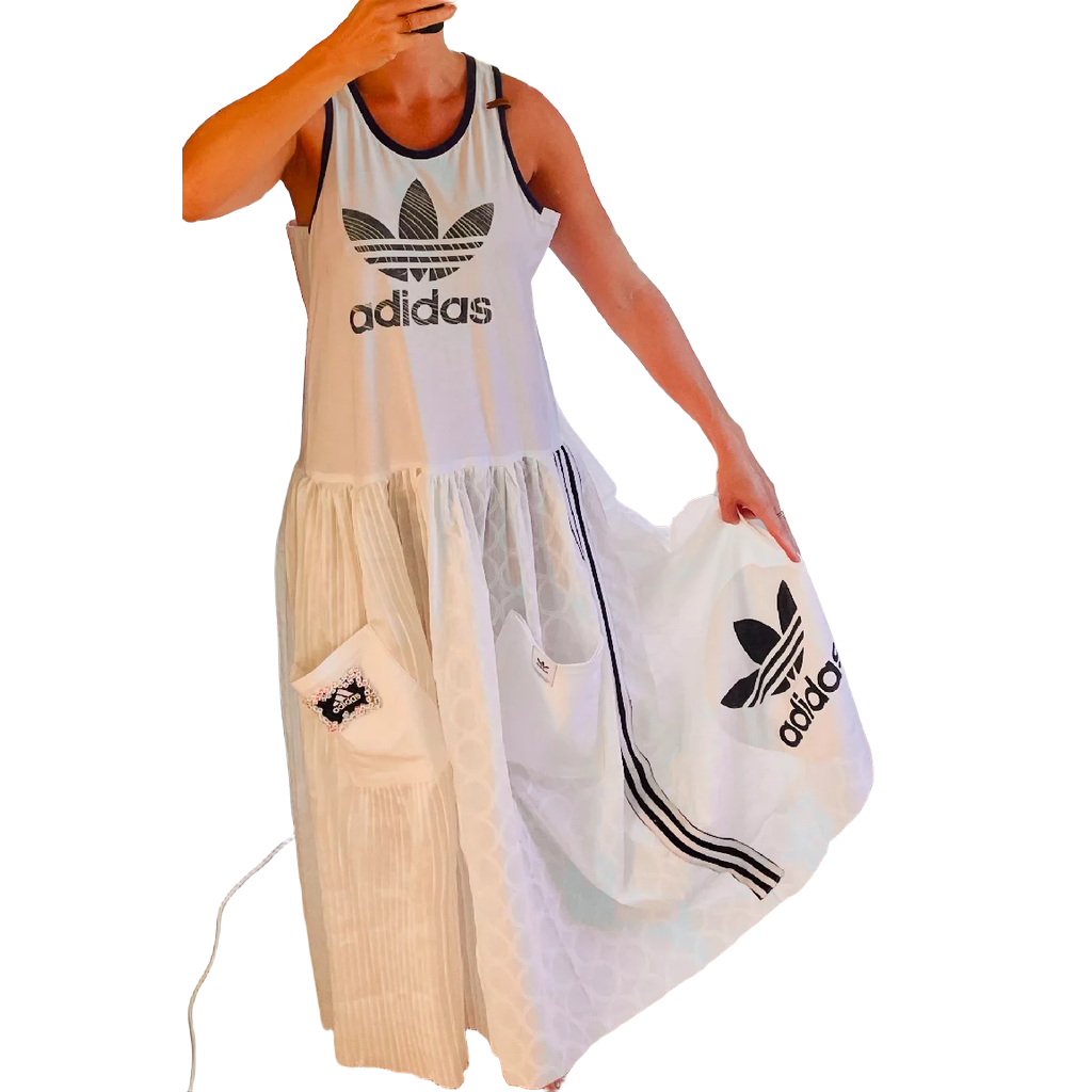 Velvetnoon Upcycled Adidas Dress - One of a Kind